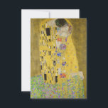 Cartão De Agradecimento Gustav Klimt - The Biss<br><div class="desc">Kuss Beijo/Der - Gustav Klimt em 1907-1908</div>
