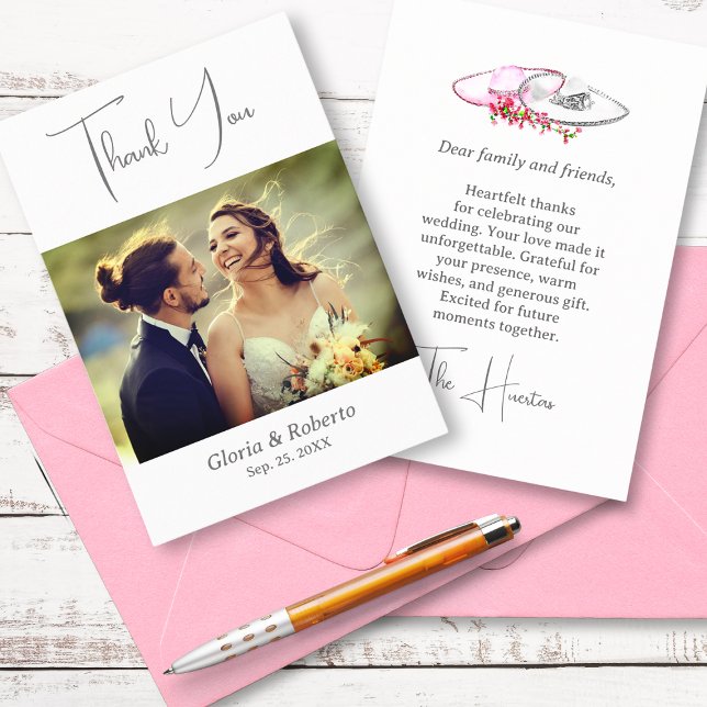 Cartão De Agradecimento Hacienda, Estilo de Casamento Elegante Mexicano, O (Criador carregado)