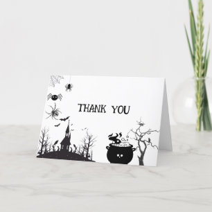 Cartão De Agradecimento Halloween Baby Breaking obrigado você Chá de frald