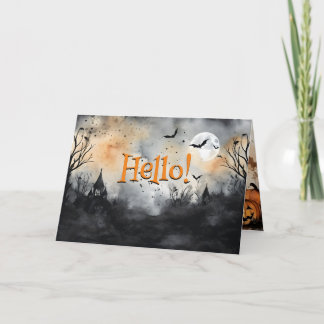 Cartão De Agradecimento Halloween Fique Seguro