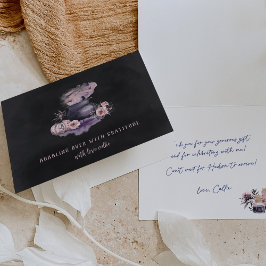 Cartão De Agradecimento Halloween Floral Cauldron