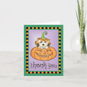 Cartão De Agradecimento Halloween Havanese Obrigado