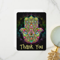 Hamsa Fatma Mão Arte Psicodélica
