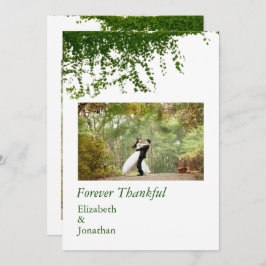 Cartão De Agradecimento Hanging Ivy Greenery Wedding