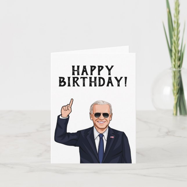 CARTÃO DE AGRADECIMENTO HAPPY BIRTHDAY FROM JOE BIDEN (Frente)