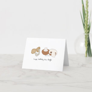 Cartão De Agradecimento Happy Birthday to a Funghi