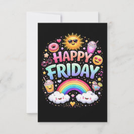 Cartão De Agradecimento Happy Friday