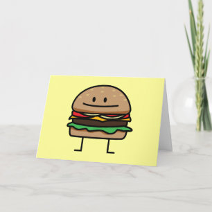 Cartão De Agradecimento Happy Hamburger