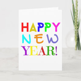 Cartão De Agradecimento Happy New Year Greeting card