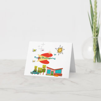 Cartão De Agradecimento Happy Thanksgiving 