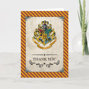Cartão De Agradecimento Harry Potter   Aniversário de Hogwarts Agradecimen