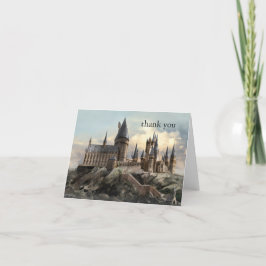 Cartão De Agradecimento Harry Potter | Chá de Bebê Hogwarts Obrigado