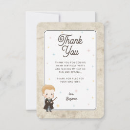 Cartão De Agradecimento Harry Potter Chibi Draco Malfoy Mago Aniversário