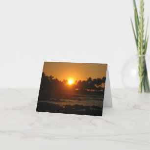 Cartão De Agradecimento Hawaiian Sunset Thank You Card