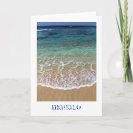 Cartão De Agradecimento Hawaiian Thank You card