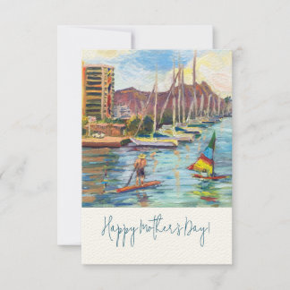 Cartão De Agradecimento Hawaiian View do Magic Island card