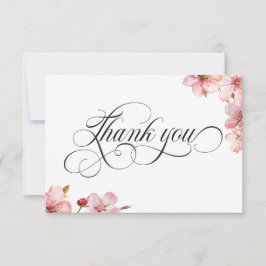 Cartão De Agradecimento Hawthorne Calligraphy Thank You Card