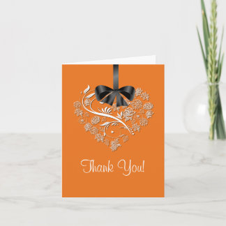 Cartão De Agradecimento Heartfelt Thank You Card - pumpkin