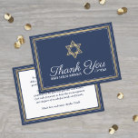 Cartão De Agradecimento Hebraico Nome Bar Mitzvah Marinho Azul Branco e Do<br><div class="desc">Agradeço à família e aos amigos por terem partilhado a celebração do seu bar mitzvah com cartas de agradecimento personalizadas por na moda. Todas as palavras são simples de personalizar ou excluir. Se preferir escrever a sua mensagem de obrigados, basta eliminar o texto de exemplo. Este design azul, branco e...</div>