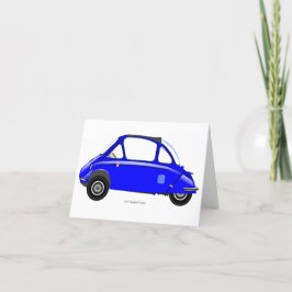 Cartão De Agradecimento Heinkel Trogan Bubble car greeting card.