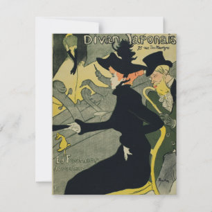 Cartão De Agradecimento Henri De Toulouse Lautrec - Divan Japonês