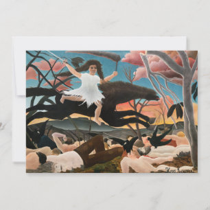 Cartão De Agradecimento Henri Rousseau - A Guerra