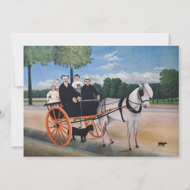 Cartão De Agradecimento Henri Rousseau - La Carriole du pere Junier (Frente)