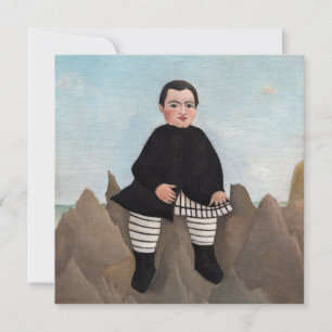 Cartão De Agradecimento Henri Rousseau - Menino nas Rochas