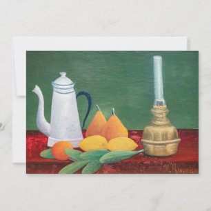 Cartão De Agradecimento Henri Rousseau - Natureza Morta com Cafeteira