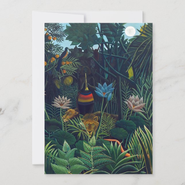 Cartão De Agradecimento Henri Rousseau - O Sonho / Le Reve (Frente)