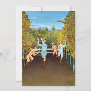 Cartão De Agradecimento Henri Rousseau - Os Jogadores de Futebol