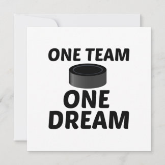 CARTÃO DE AGRADECIMENTO HOCKEY ONE TEAM ONE SREAM