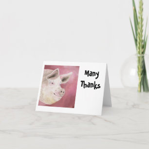 Cartão De Agradecimento Hog Obrigado Notecards