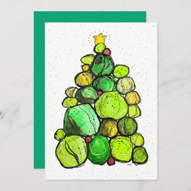 Cartão De Agradecimento Holiday Cairn Christmas Card (Frente/Verso)