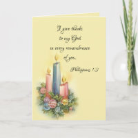 Holiday Christmas Thank You Scripture