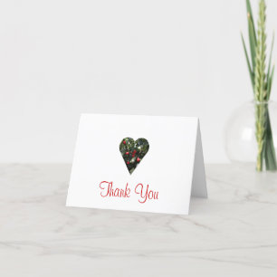 Cartão de Agradecimento Holly Heart