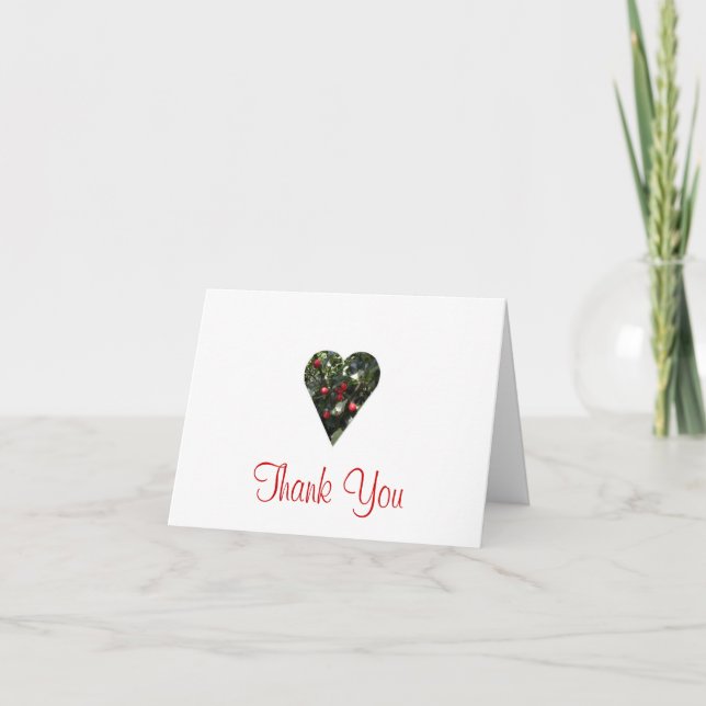 Cartão de Agradecimento Holly Heart (Frente)