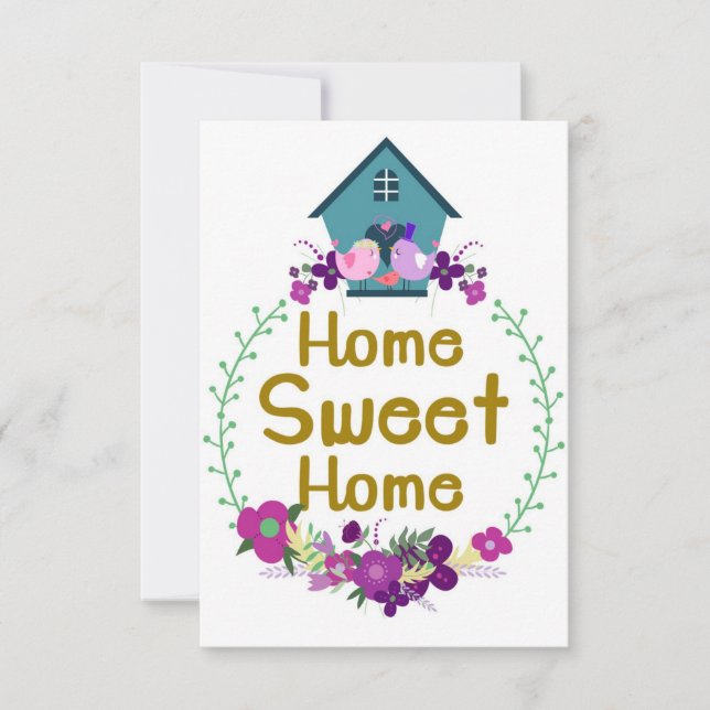 Cartão De Agradecimento Home Decor Home Sweet Homes (Frente)