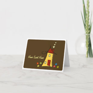 Cartão De Agradecimento Home Sweet Home Greeting Card