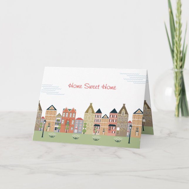 Cartão De Agradecimento Home Sweet Home Thank you Greeting Card (Frente)