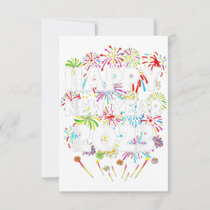 Cartão De Agradecimento Homens do Partido Detido do Partido Feliz ano novo