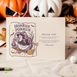 Cartão De Agradecimento Honkus Ponkus Spooky Goose Halloween