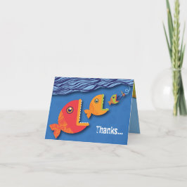Cartão De Agradecimento Hook, Line & Stinker Thank You Card