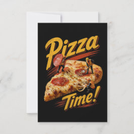 Cartão De Agradecimento Hora da Pizza!