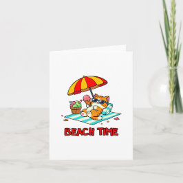 Cartão De Agradecimento Hora da praia 3