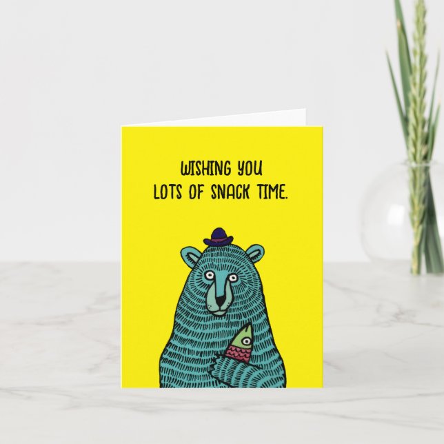 Cartão De Agradecimento Hora do snack (Frente)