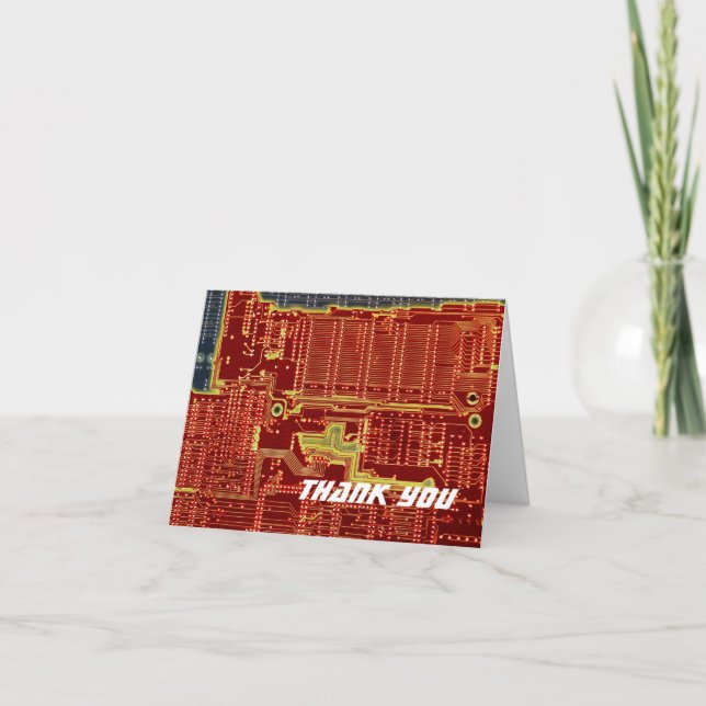 Cartão De Agradecimento Hot CPU Meltdown thank you card (Frente)