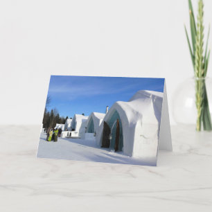 Cartão De Agradecimento Hotel de Glace, Quebec, Canadá