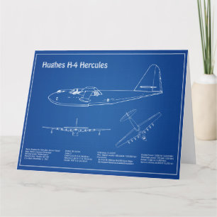 Cartão De Agradecimento Hughes H-4 Hércules Spruce Goose - Planos de Avião
