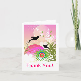 Cartão De Agradecimento Hummingbird Thank You Note Cards